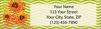 Sunflower Spunk Return Address Label