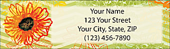 Sunflower Spunk Return Address Label