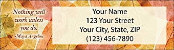 Leaves Spring Hope Address Labels