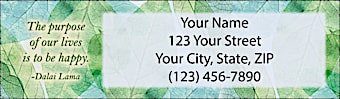 Leaves Spring Hope Address Labels