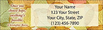 Leaves Spring Hope Address Labels