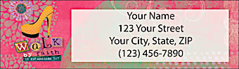 Walk by Faith Return Address Label