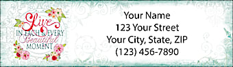 Beautiful Moments Return Address Label