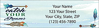 Catch Your Dreams Return Address Label