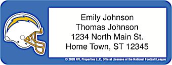 Los Angeles Chargers NFL Address Labels