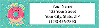 Donuts Return Address Label