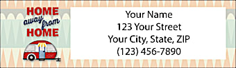 Happy Campers  Return Address Label