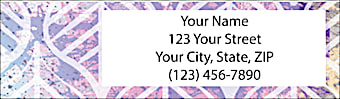 Boho Batik Return Address Label