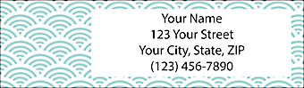 Traditional Japanese Patterns Return Address Label