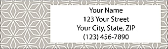 Traditional Japanese Patterns Return Address Label