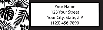 Black & White Return Address Label