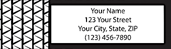 Black & White Return Address Label