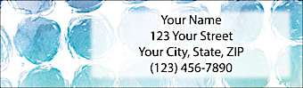 Nikki Chu's Being Blue Return Address Label