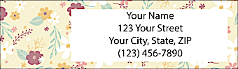 Wildflowers Return Address Label