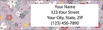 Wildflowers Return Address Label