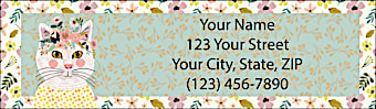 Cat Calicos Return Address Label