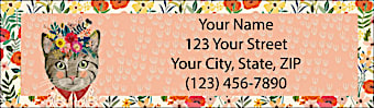 Cat Calicos Return Address Label