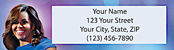 Michelle Obama Return Address Label