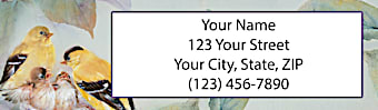Lena Liu's Songs Of Morning Return Address Label