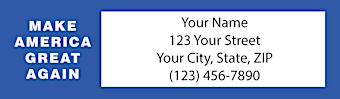 President Donald Trump Return Address Label
