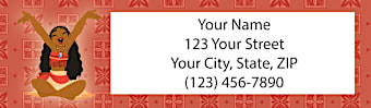 Disney's Moana Return Address Label