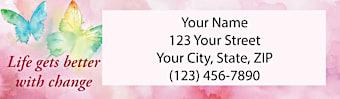 Butterfly Inspirations Return Address Label