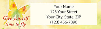 Butterfly Inspirations Return Address Label