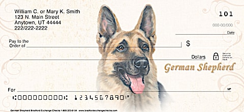 German Shepherd Dog Personal Checks