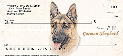 German Shepherd Dog Personal Checks