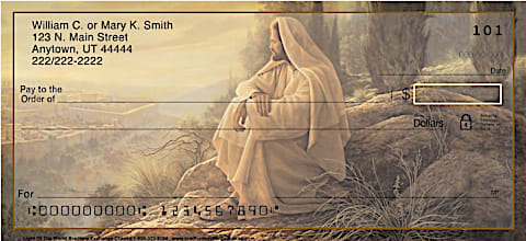 Jesus, Light of the World Inspirational Christian Personal Checks