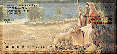 Jesus, Light of the World Inspirational Christian Personal Checks