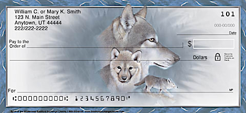 Spirit of the Wilderness Wolf Personal Checks