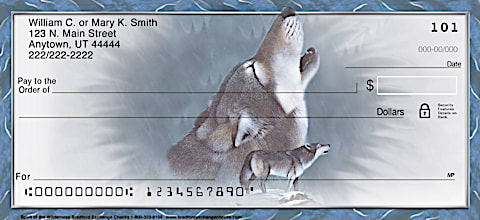 Spirit of the Wilderness Wolf Personal Checks