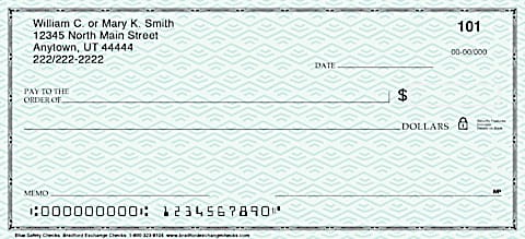 Blue Safety Personal Checks