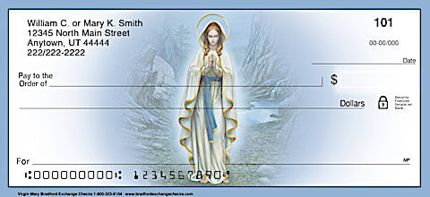 The Virgin Mary Religious Christian Personal Checks