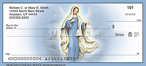 The Virgin Mary Religious Christian Personal Checks