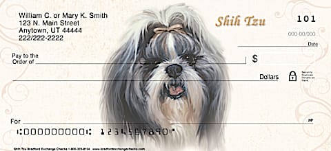 Shih Tzu Personal Checks