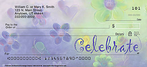 Celebrate Life Personal Checks