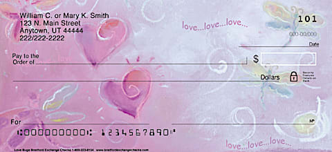Love Bugs Personal Checks