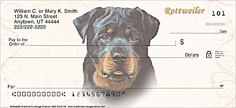 Rottweiler Personal Checks