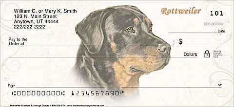 Rottweiler Personal Checks