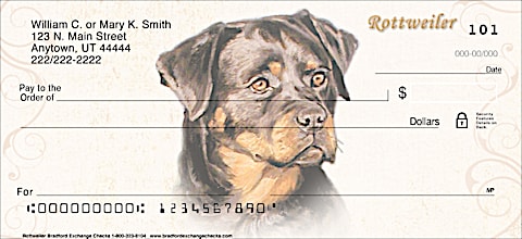 Rottweiler Personal Checks