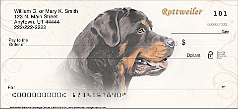 Rottweiler Personal Checks