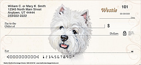 Westie Dog Personal Checks