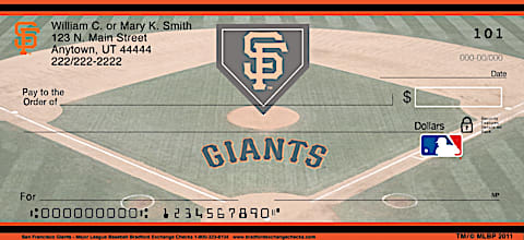 San Francisco Giants - Personal Checks