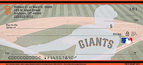 San Francisco Giants - Personal Checks