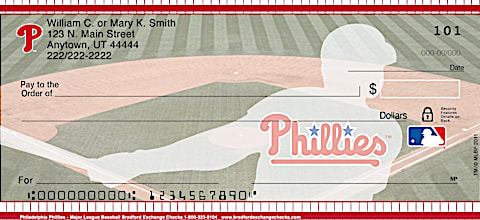 Philadelphia Phillies - Personal Checks