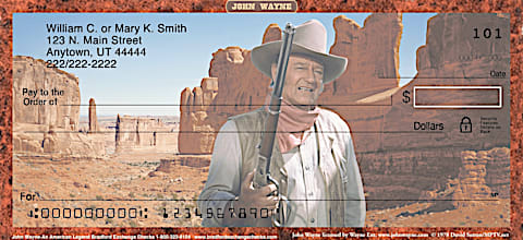 John Wayne: An American Legend Personal Checks