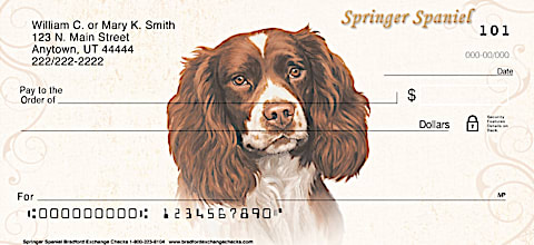 Springer Spaniel Personal Checks