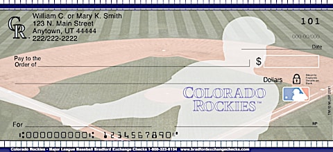 Colorado Rockies - Personal Checks